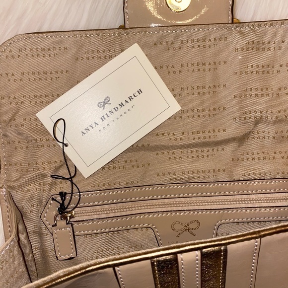 Anya Hindmarch Bags Nwt Anya Hindmarch X Target Nudegold Clutch